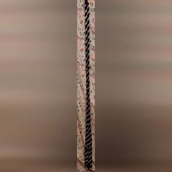 NWOT YSL Saint Laurent Navy & Silver Stripe Silk Blend Business Formal Neck Tie - Picture 3 of 7